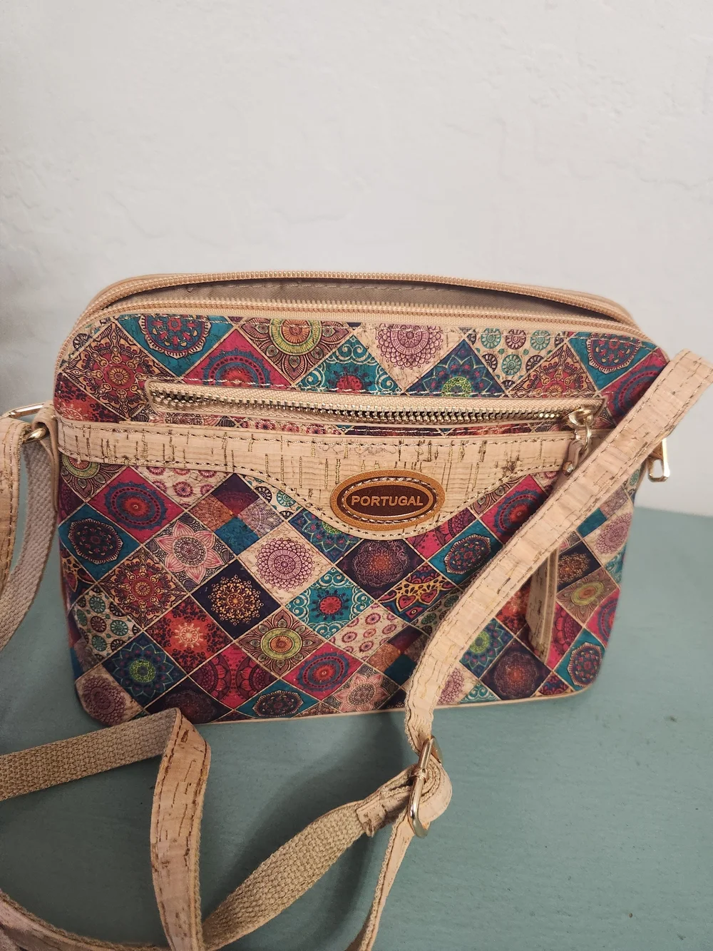 Portugal Mosaic Pattern Women's Cross Body Purse - Multicolor
